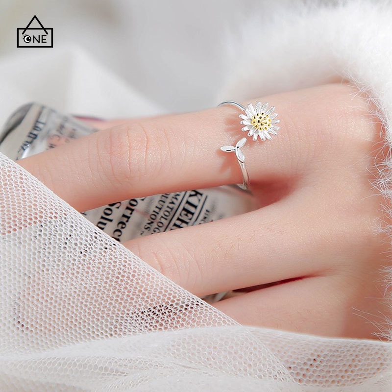 Ready stock 1PC Korean Cincin Daisy Bunga Untuk Wanita Fashion Aksesoris COD