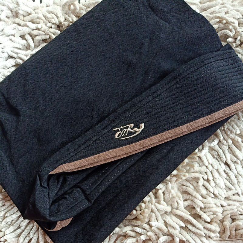 063 SYAR'I LIST ORI AREY HIJAB | JILBAB INSTAN KERUDUNG ORIGINAL-hitam