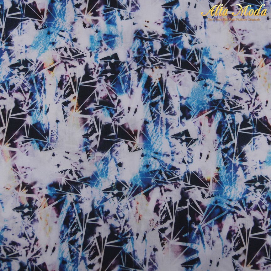 

Alta Moda Cotton Shirting Putih Motif Biru Hitam (1M)