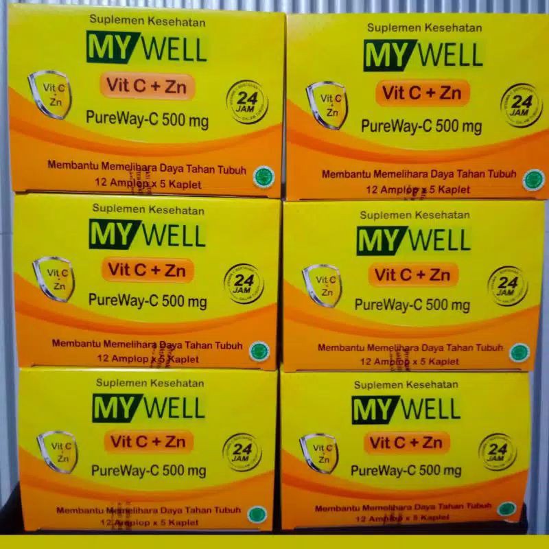 my well pureway 500mg (1 amplop isi 5 tablet) - vitamin c 500 mg