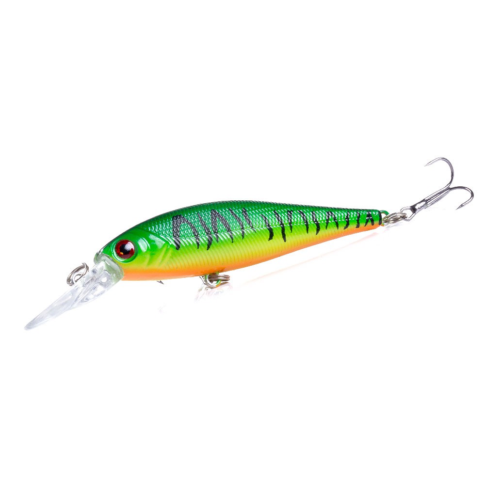 HENGJIA 1pc Fishing Lure Minnow Umpan Pancing Hardlure Bentuk Ikan Kecil Mata 3d 10.5cm / 9.5g