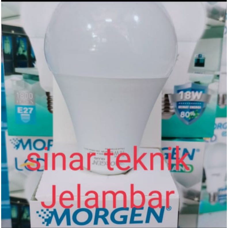 Lampu MORGEN LED BULB / 7W, 9W, 11W, 14W, 15W,  18w/PUTIH