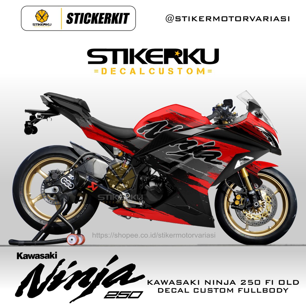 DECAL NINJA250FI / DECAL KAWASAKI NINJA FI / STICKER NINJA FI / FULLBODY / DECAL NINJA FI / 04
