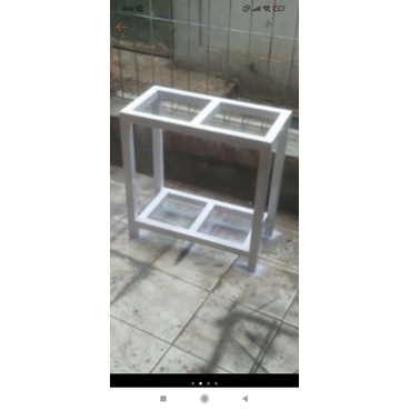 Rak hollow aquarium P80xL40xT65 2 tingkat anti karat