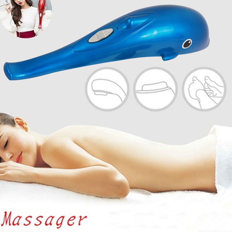 Alat Pijat Elektrik Dolphin Stress Pain Reliver Massager USB Charging - HK668