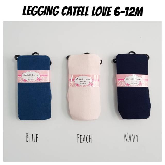 Legging Bayi Polos Catell Love 6-12 Bulan