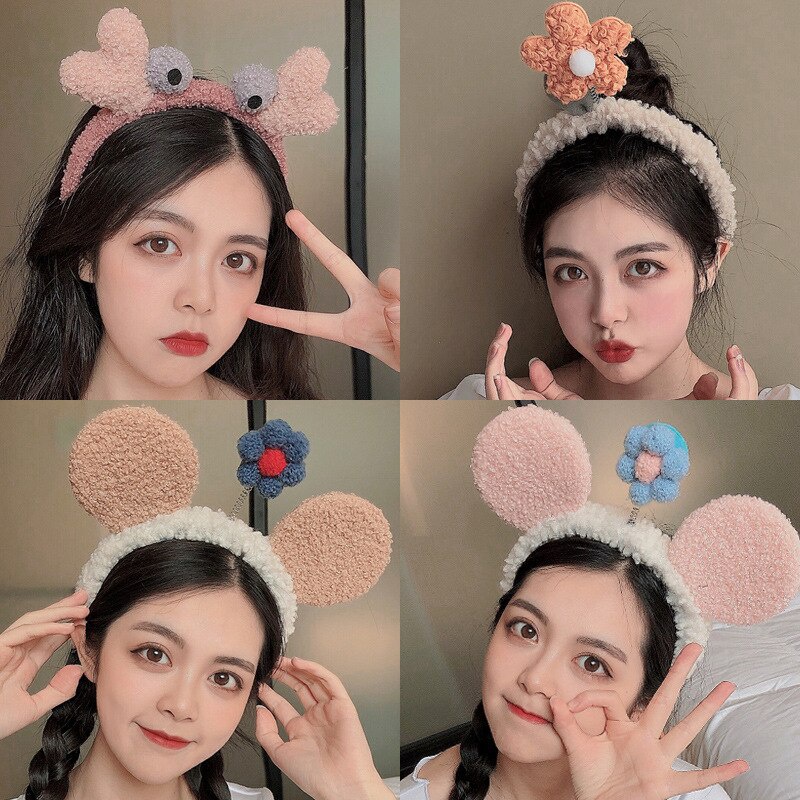 Korea Bando Bandana Wanita Ikat kepala lembut mewah yang lucu Fashion Aksesoris Kekinian Bandana bando handuk Aksesoris Rambut Import