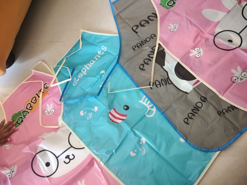 Plazashop♨ Cod Cr60 Celemek Masak Waterproof Anti Air Apron Masak Dapur Tahan Air Karakter Murah