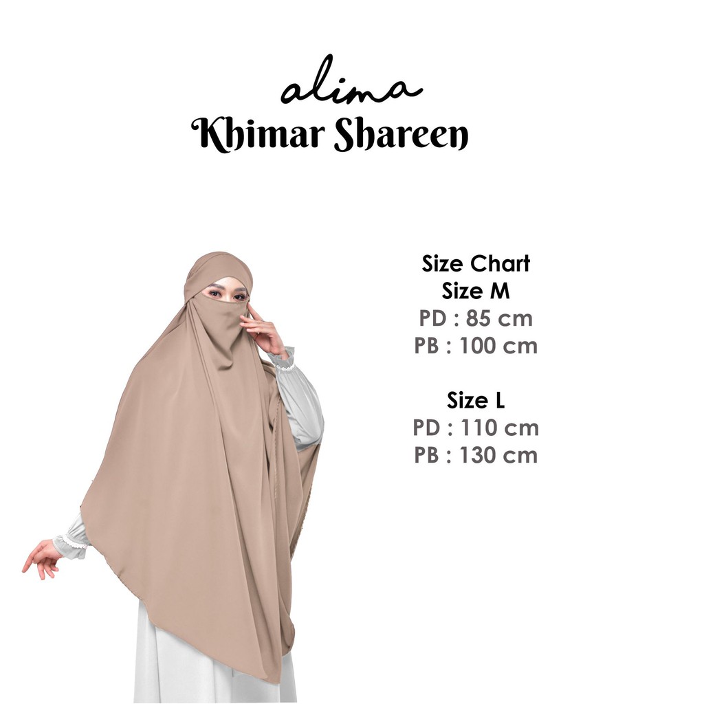 French Khimar Wolfis Premium FREE Cadar Tali By Alima Indonesia