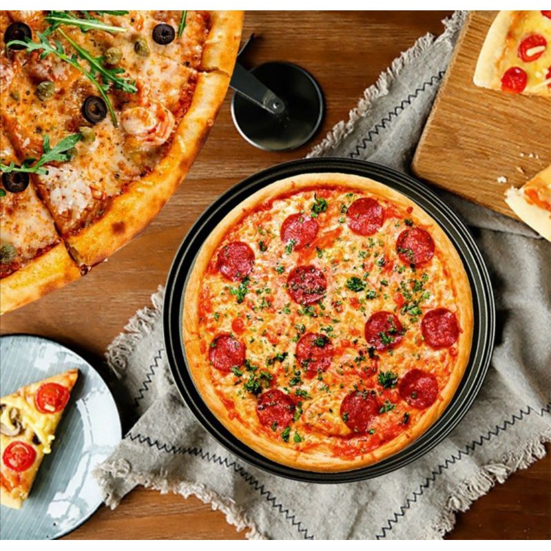 Loyang Pizza 12 inchi Pizza pan lobang anti lengket