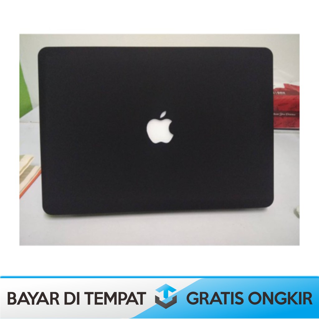 CASING MACBOOK MATTE BLACK CASE FOR 13 INCH - CASE MACBOOK WARNA HITAM MATTE UNTUK 13 INCH