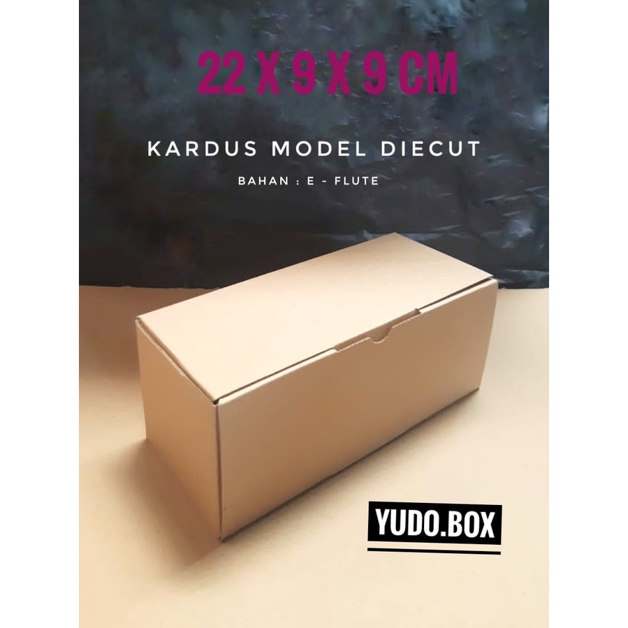 

Kardus karton uk. 22 x 9 x 9 cm...die cut box kotak Souvenir -dll