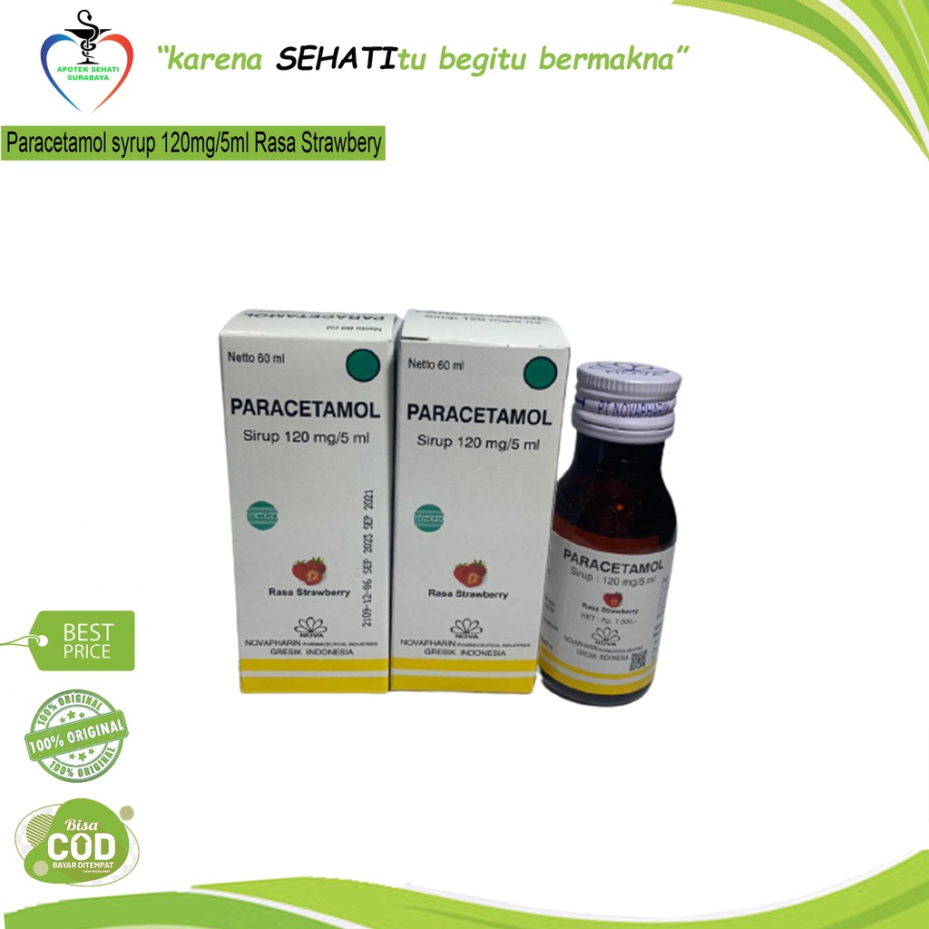 PARACETAMOL SIRUP 60ML NOVA OBAT PENURUN PANAS