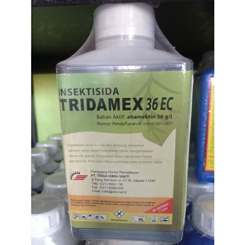 TRIDAMEX 36 EC ( 1 LITER + KAOS )( Bahan aktif : abamektin 36 g/l