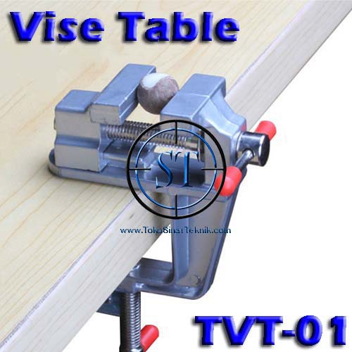 Mini Catok Meja Vise Table TVT-01 Clamp Vice Table Alumunium Bench Penahan Dudukan Asah Ukir Hobi DIamond