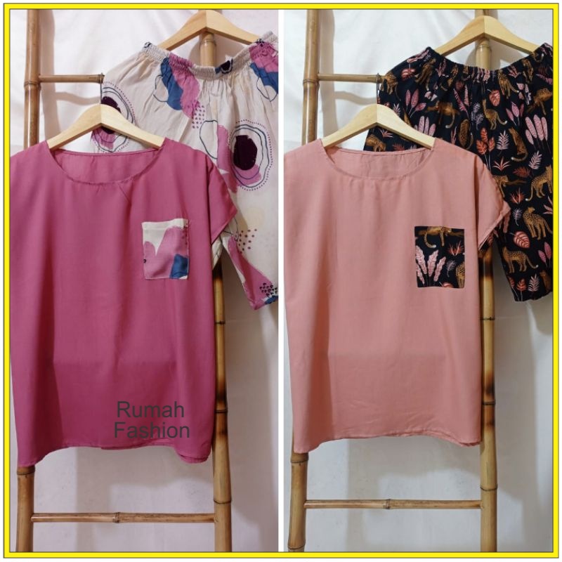 PIYAMA/ BABYDOLL RAYON CELANA PENDEK JUMBO