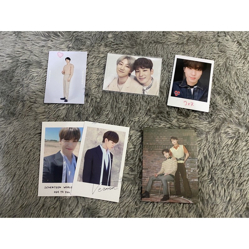 Official Seventeen Polaroid Postcard Wonwoo Jeonghan Vernon The8 Dino