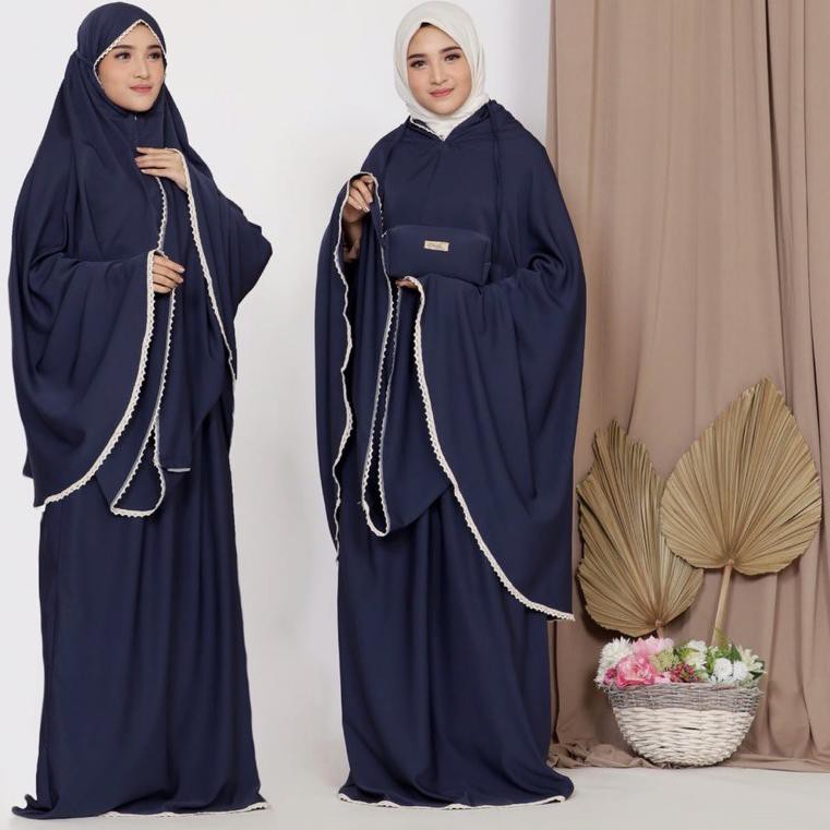 PRODUK TERBARU⚡FREE ONGKIR - Mukena Traveling 2 in 1 Ponco azella