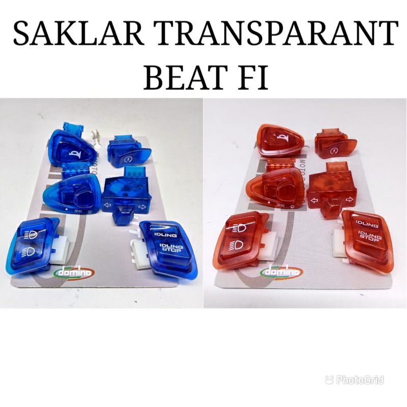 SAKLAR TOMBOL HOLDER TRANPARANT BEAT VARIO SCOOPY SUPRA REVO DLL