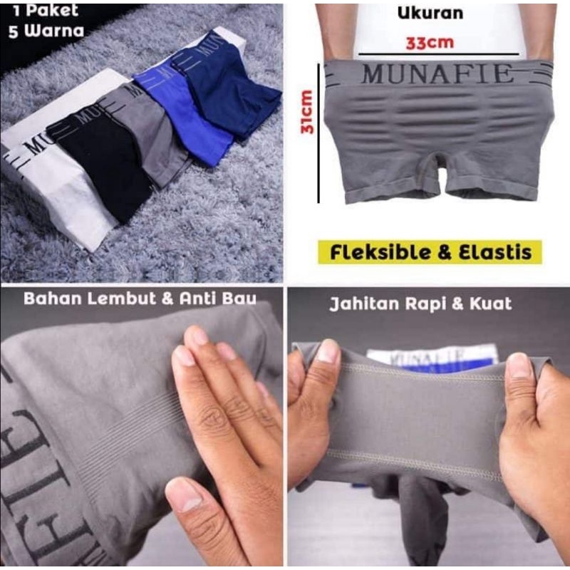 Jual Boxer Celana Dalam Kolor Pria Muna CD Man Sempak Underwear