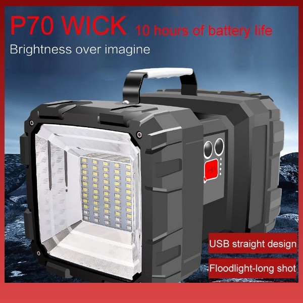 Senter Searchlight W-846 Waterproof Rechargeable Double Head  Cahaya Super Terang