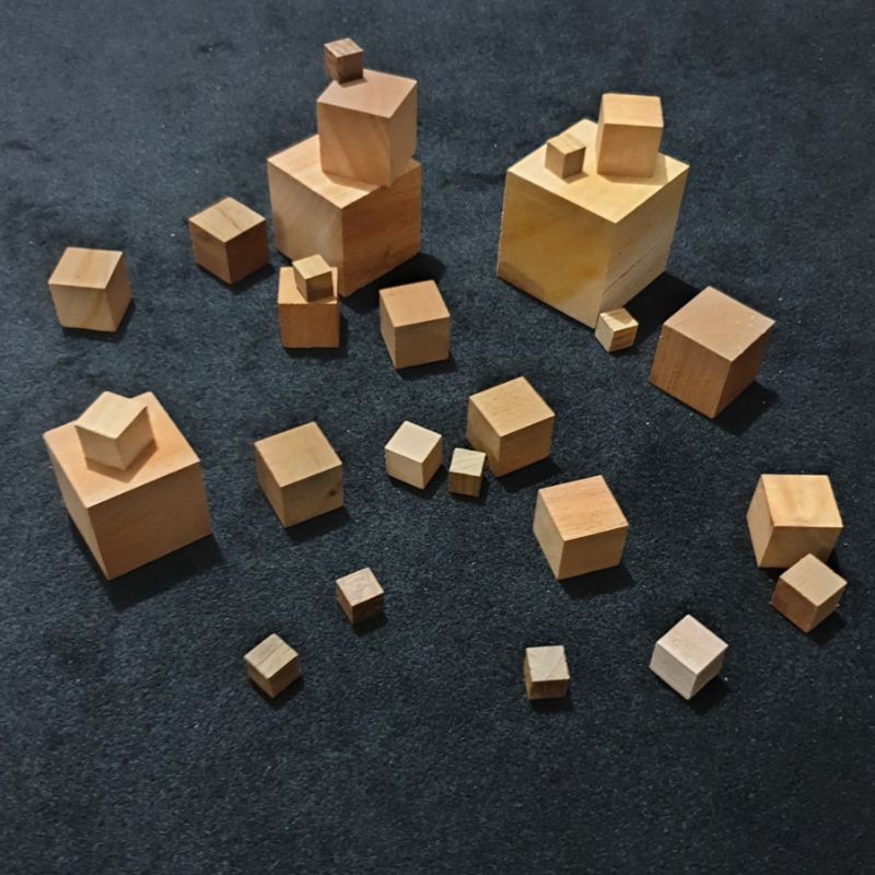 balok kubus kayu solid 6cm 7cm 8cm 9cm 10cm