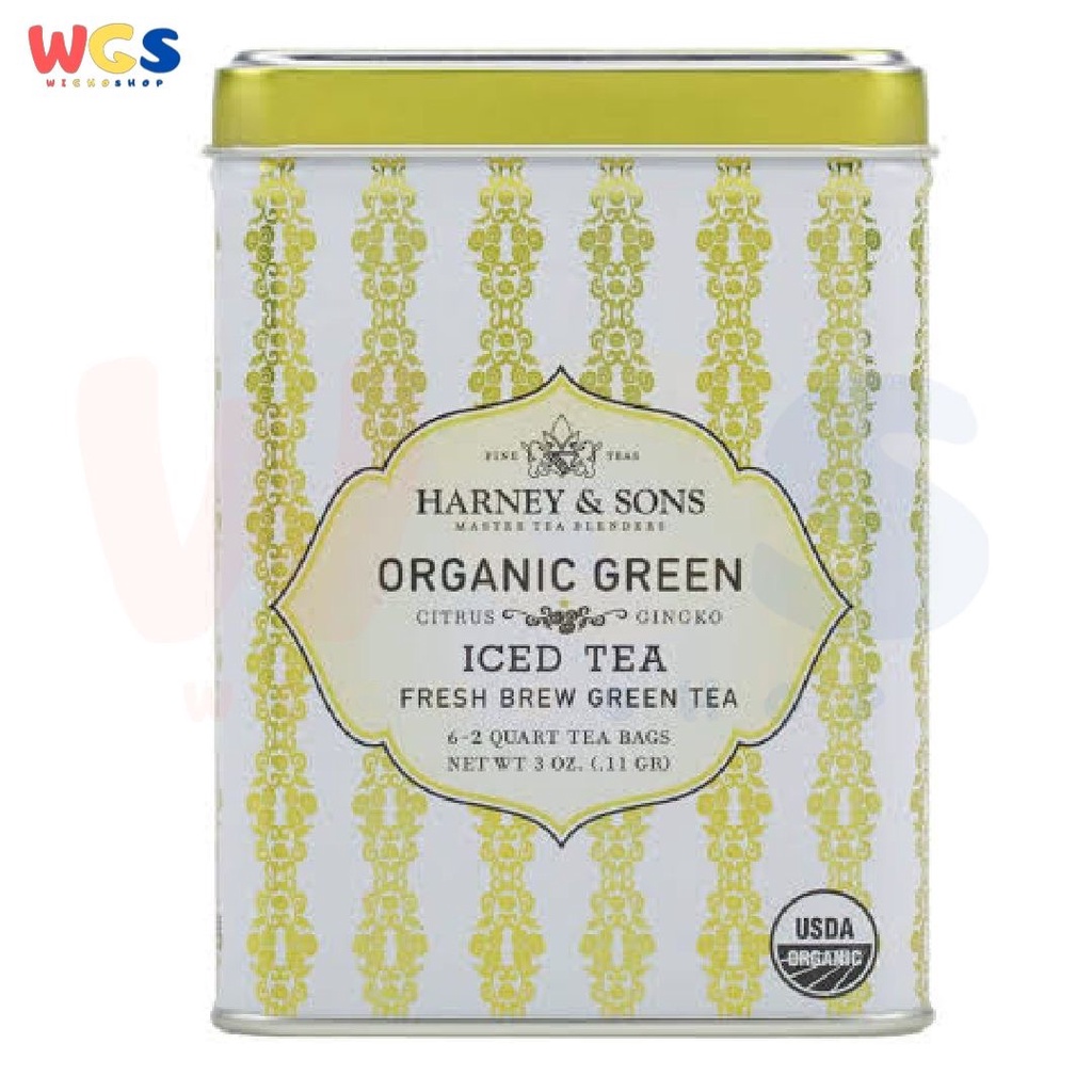 Harney &amp; Sons Organic Green With Citrus Ginkgo Fresh Brew Iced Tea 85g