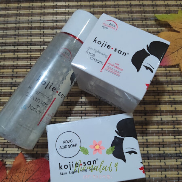 Paket Kojisan Kemasan Baru/ Kojie san 3 in 1 Face Lightening Cream + toner 100 ml + sabun 65 gr/Peng