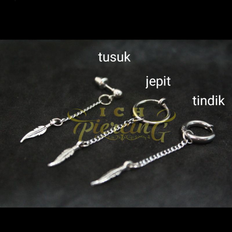 Anting jepit dan tindik pria wanita style korea