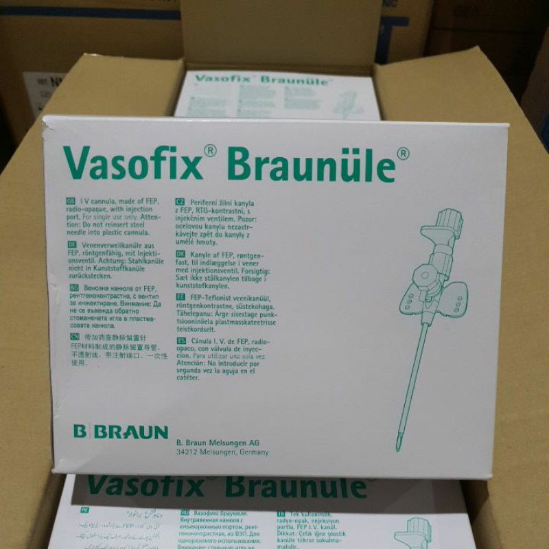 Vasofix 20 G BBraun / Vasofix B Braun 20G / IV Canula BBraun