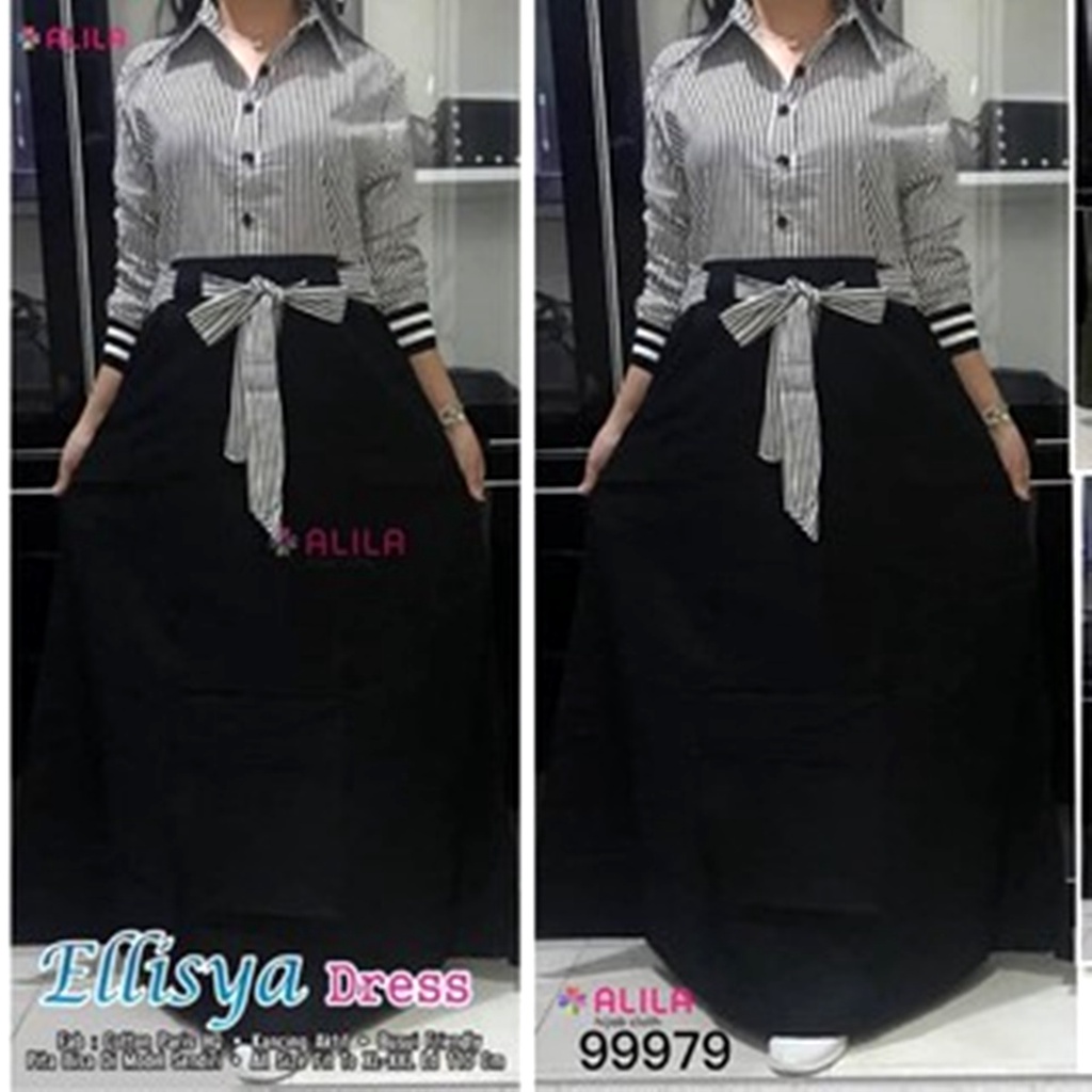 Baju muslim wanita Elyssa Matt katun Bisa menyusui