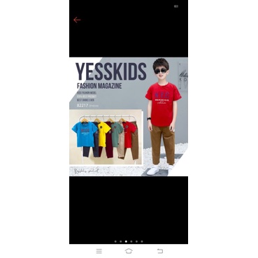 setelan celana panjang anak 11-13 tahun/setelan anak YESS kids