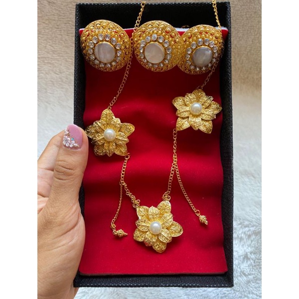 set kalung alpaka mutira / kalung pengantin bali