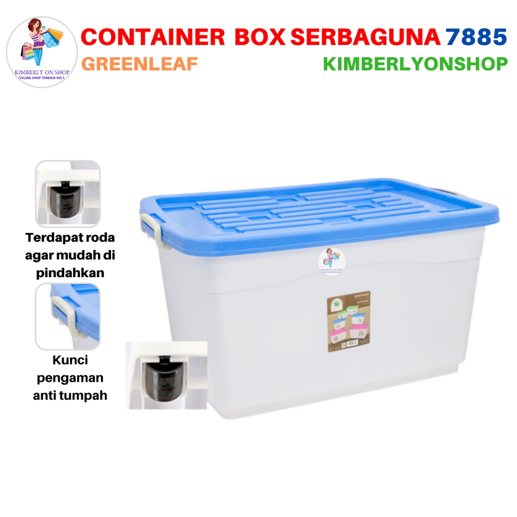 Container Box Tempat Penyimpan 210 Liter 7885 Sierra Green Leaf