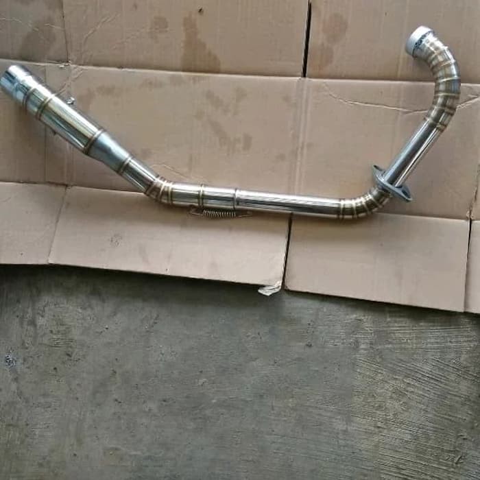 pipa atau leher knalpot satria fu karbu injeksi vixion road race