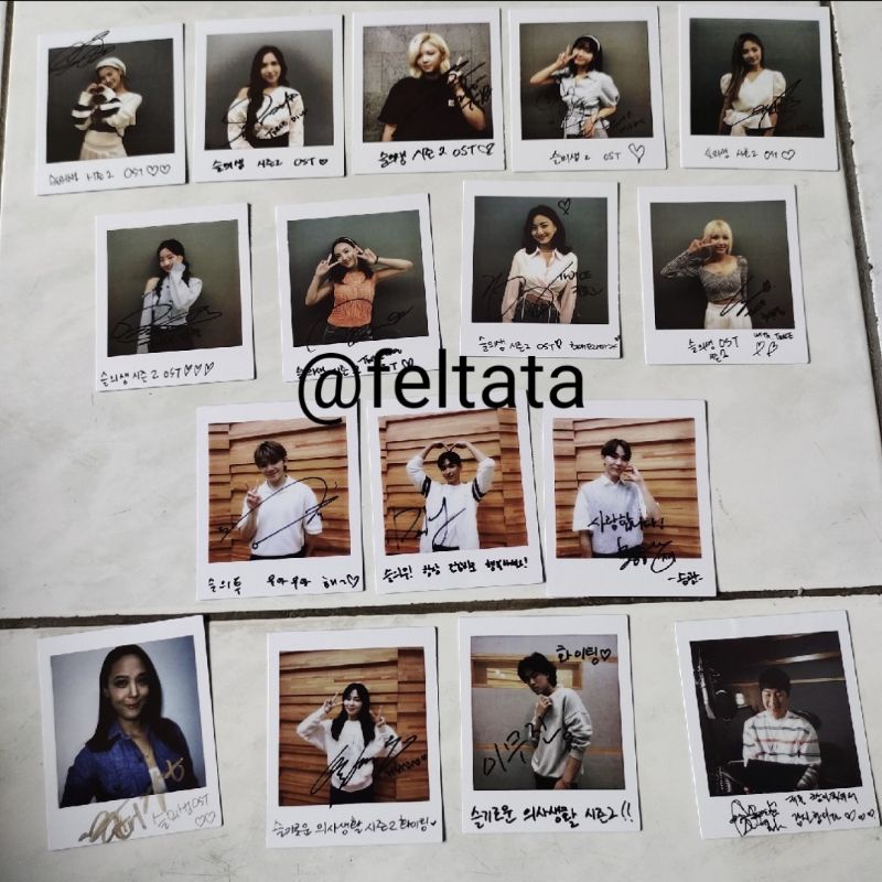 READY STOCK SHARING POLAROID HOSPITAL PLAYLIST OST 2 TWICE FULL MEMBER (-DAHYUN) Nayeon, Jeongyeon, 
