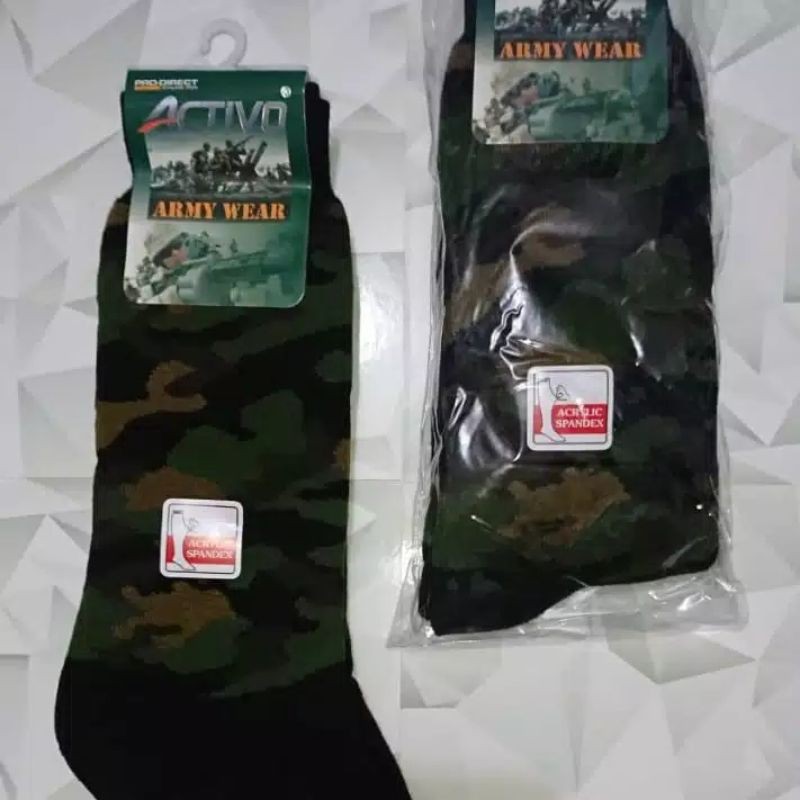 Kaos Kaki TNI tebal avo TNI loreng / army