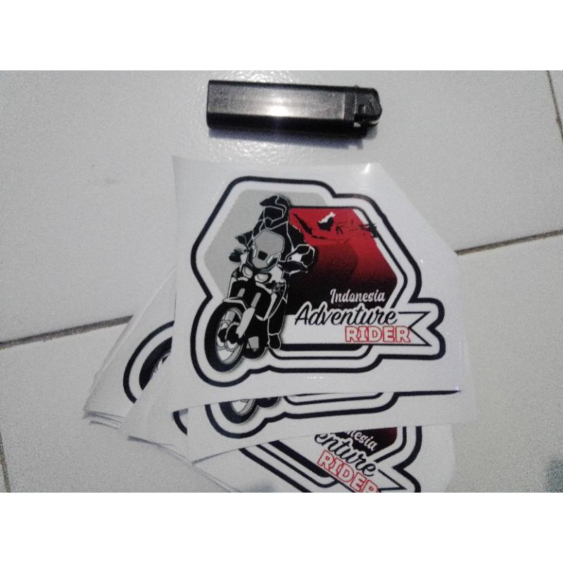 

sticker Vinil Cutting laminasi Indonesia adventure