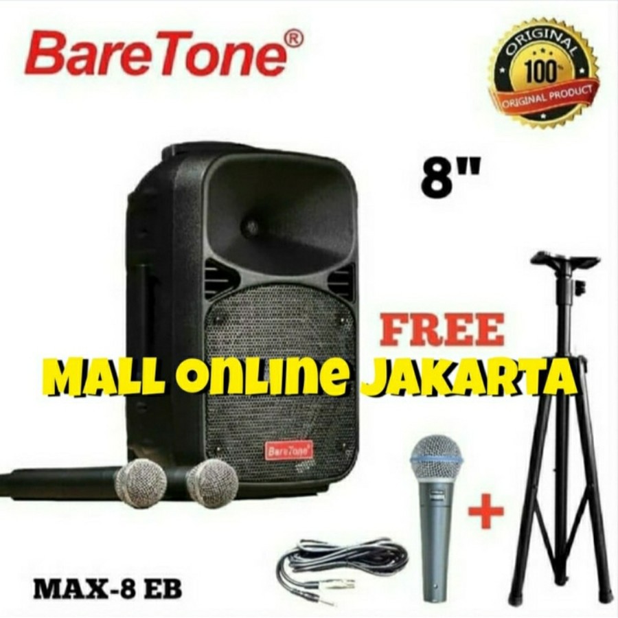 Speaker portable wireless baretone MAX 8EB