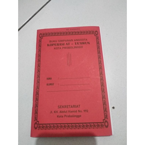 

Buku Tabungan 18 lembar