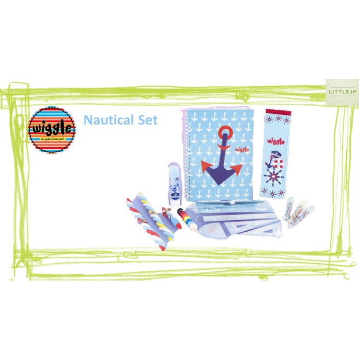 

(TERLARIS) Wiggle - Set Alat Tulis (Rainbow Set & Nautical Set) - Nautical Set