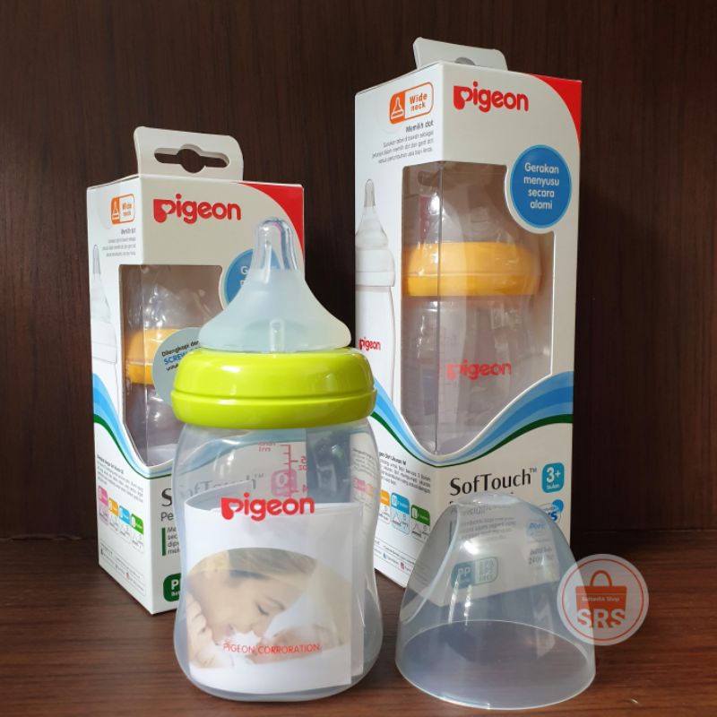 Pigeon Botol Dot Peristaltic Plus 240ml, 160ml Soft Touch Wide Neck Bayi Newborn 0+m SS PERISTALTIC PLUS