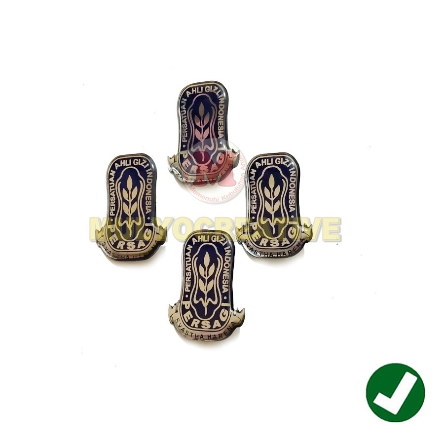 Pin Pesatuan Ahli Gizi Lencana PERSAGI Ahli Gizi Stainles Murah