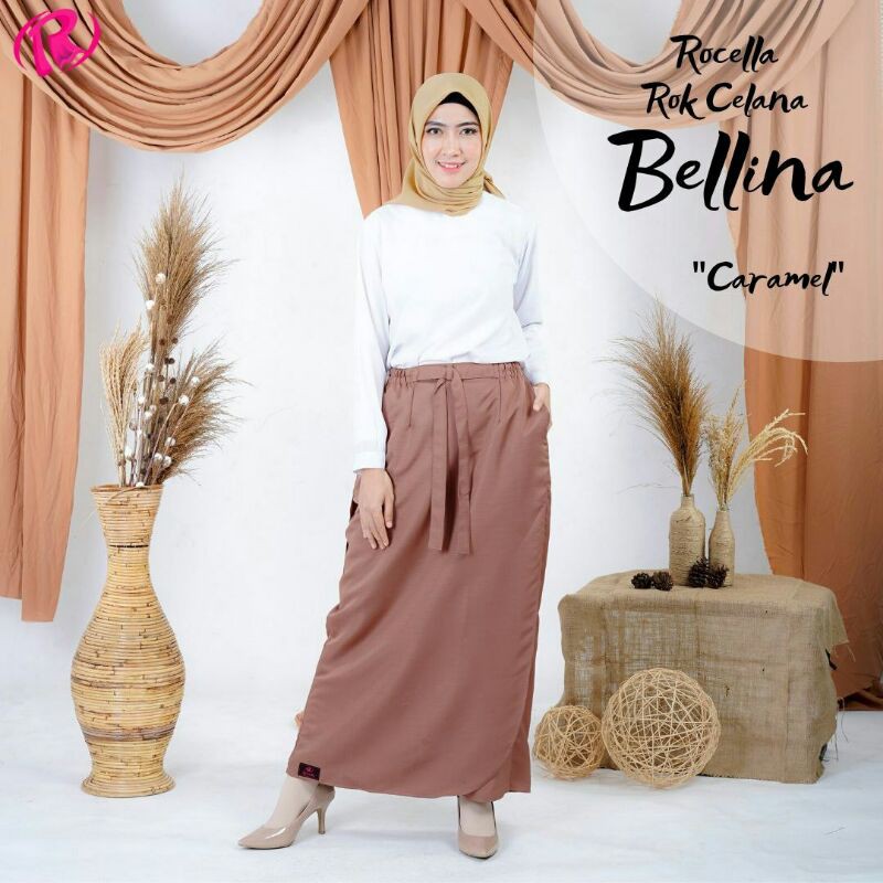 Rok Celana Kerja Bellina/Rocella Size S-XL/Bawahan Muslim Rocella Bellina/Celana Kerja Wanita
