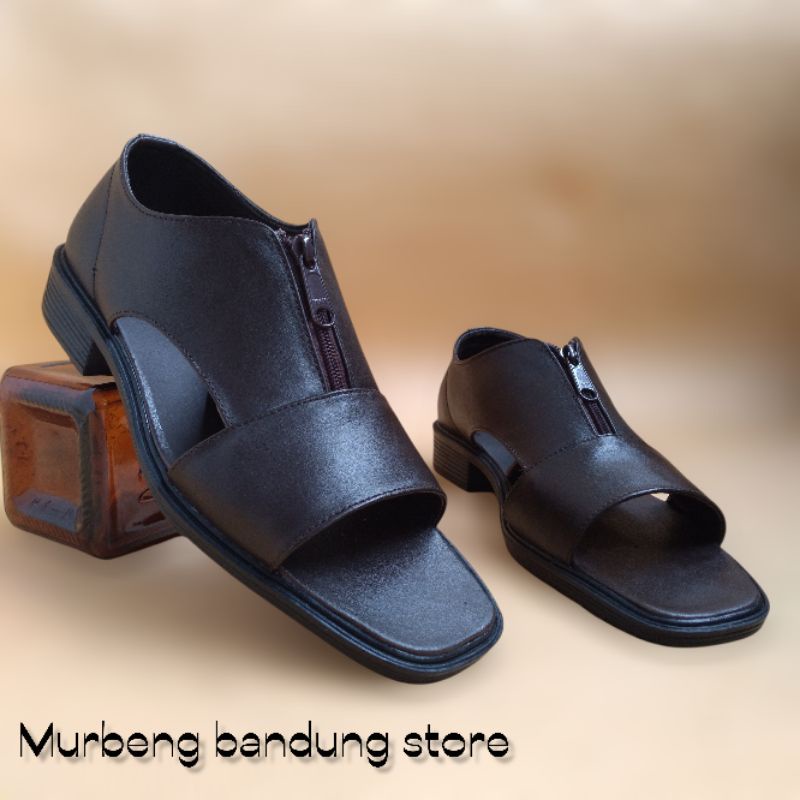 sandal knip pria asli kulit terbaru