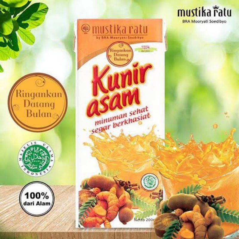 

[Mustika Ratu] kunir asem 200ml 25pcs