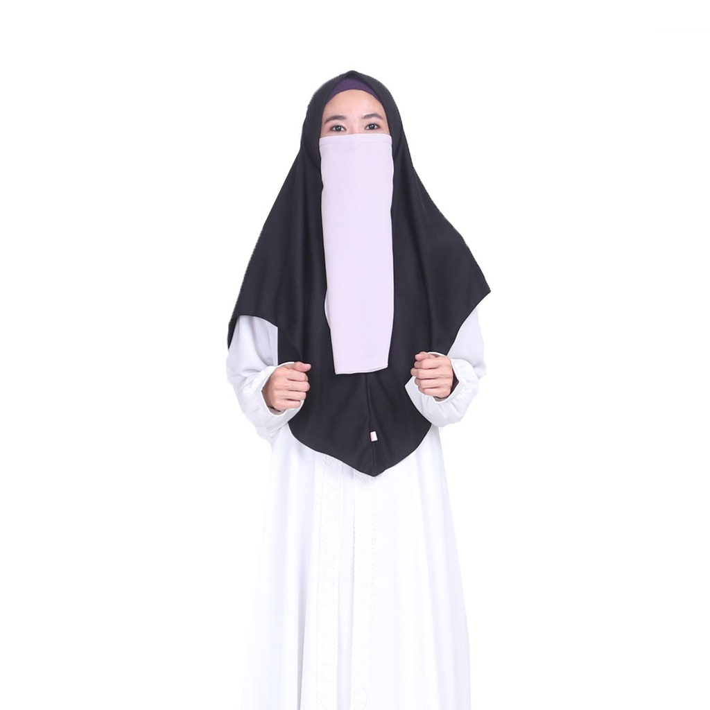 KHANZA SPORT HIJAB - Hijab Olahraga - Nusseyba Activewear-Black