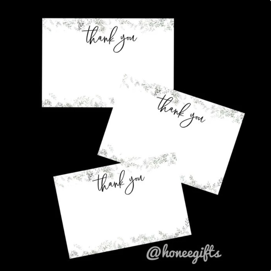 

10 lembar post card thank you kartu ucapan terima kasih