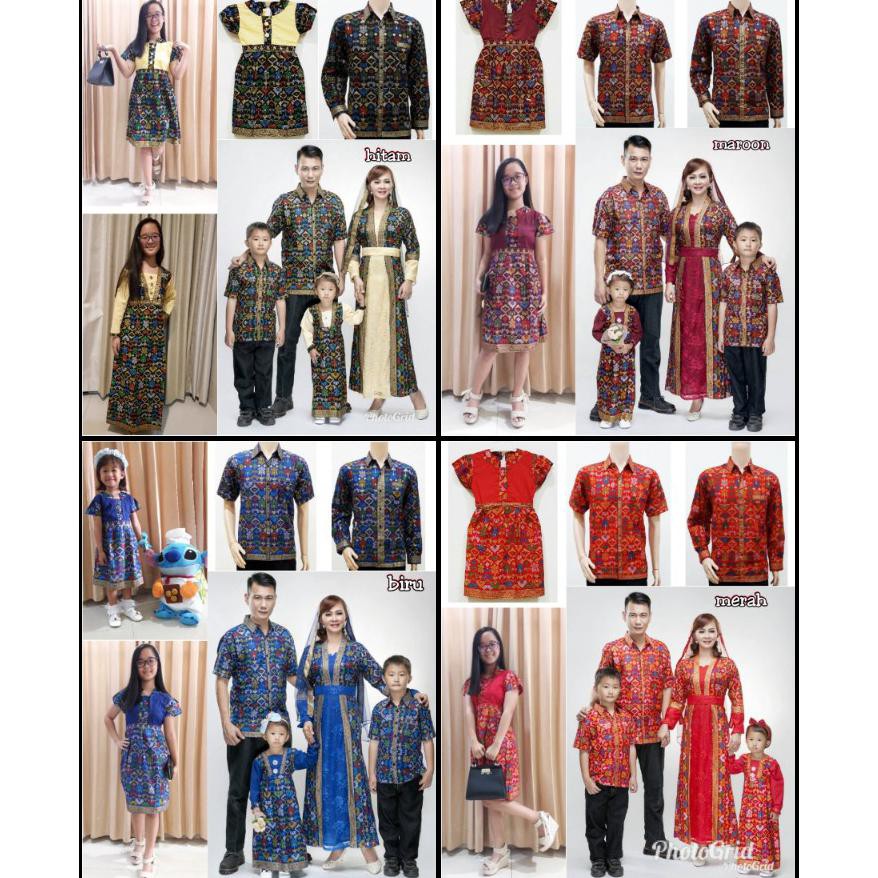 Termurah Sarimbit Batik Keluarga/Family Gamis Terusan Muslim Krisdayanti (Kd) Prodo Batik Modern