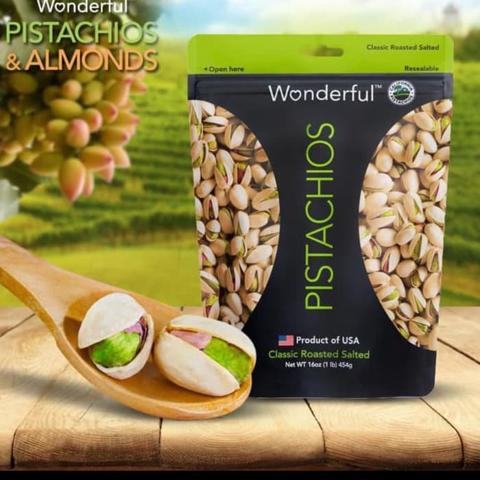 

Wonderful Pistachios Classic Roasted 454gr-Kacang Import